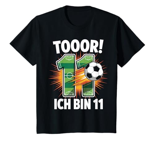 Kinder Toor Ich Bin 11 11.Geburtstag Fußball Junge 11 Jahre Cooles T-Shirt Kinder Toor Ich Bin 11 11.Geburtstag Fußball Junge 11 Jahre Cooles T-Shirt von 11. Geburtstag Junge Fußball Geschenkidee Tshirts
