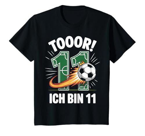 Kinder Toor Ich Bin 11 11.Geburtstag Fußball Junge 11 Jahre Cooles T-Shirt Kinder Toor Ich Bin 11 11.Geburtstag Fußball Junge 11 Jahre Cooles T-Shirt von 11. Geburtstag Junge Fußball Geschenkidee Tshirts