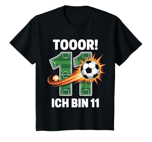 Kinder Toor Ich Bin 11 11.Geburtstag Fußball Junge 11 Jahre Cooles T-Shirt Kinder Toor Ich Bin 11 11.Geburtstag Fußball Junge 11 Jahre Cooles T-Shirt von 11. Geburtstag Junge Fußball Geschenkidee Tshirts