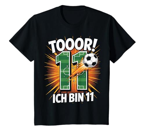 Kinder Toor Ich Bin 11 11.Geburtstag Fußball Junge 11 Jahre Cooles T-Shirt Kinder Toor Ich Bin 11 11.Geburtstag Fußball Junge 11 Jahre Cooles T-Shirt von 11. Geburtstag Junge Fußball Geschenkidee Tshirts