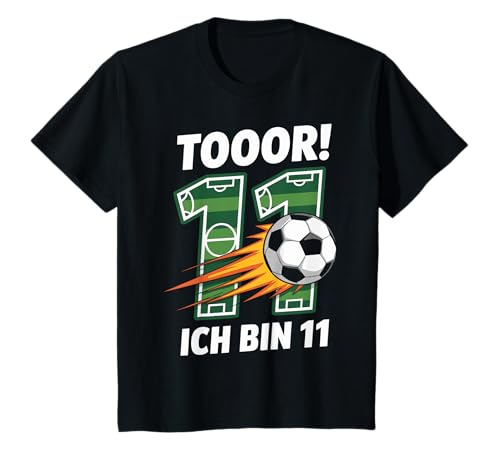 Kinder Toor Ich Bin 11 11.Geburtstag Fußball Junge 11 Jahre Cooles T-Shirt Kinder Toor Ich Bin 11 11.Geburtstag Fußball Junge 11 Jahre Cooles T-Shirt von 11. Geburtstag Junge Fußball Geschenkidee Tshirts