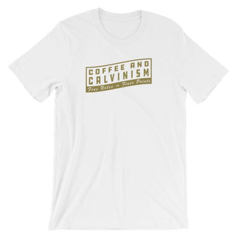 Kaffee & Calvinismus Fine Notes Finer Punkte Calvinist Reformierte Theologie Kurzarm Unisex T-Shirt Kaffee & Calvinismus Fine Notes Finer Punkte Calvinist Reformierte Theologie Kurzarm Unisex T-Shirt von 110Clothing