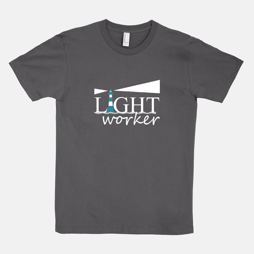 Lightworker - Unisex T-Shirt Schwarz Leuchtturm Inspirational New Age Shirts Geschenk Sie Heilerin 1111 von 1111now