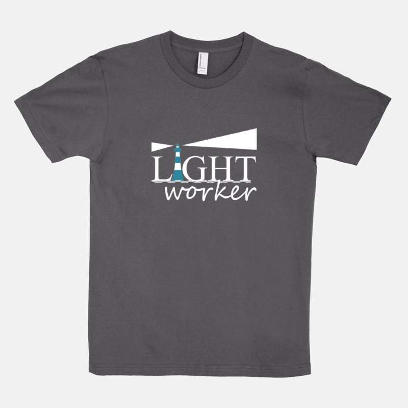 Lightworker - Unisex T-Shirt Schwarz Leuchtturm Inspirational New Age Shirts Geschenk Sie Heilerin 1111 von 1111now