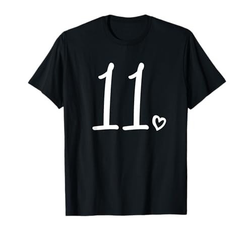 11. Geburtstag für Mädchen Nummer 11 Eleven Cute 11 Years Old T-Shirt 11. Geburtstag für Mädchen Nummer 11 Eleven Cute 11 Years Old T-Shirt von 11th Birthday Gifts For Girls by Art Like Wow