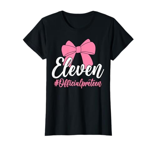 Official Pre Teen 11th Birthday Pink Bow 11 Years Old Girl T-Shirt Official Pre Teen 11th Birthday Pink Bow 11 Years Old Girl T-Shirt von 11th Birthday Girls Gifts Co.