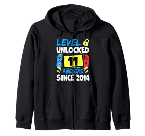 11. Birthday Boy Level 11 Unlocked Fantastischer Videospieler aus dem Jahr 2014 Kapuzenjacke 11. Birthday Boy Level 11 Unlocked Fantastischer Videospieler aus dem Jahr 2014 Kapuzenjacke von 11th Birthday Video Game Unlocked