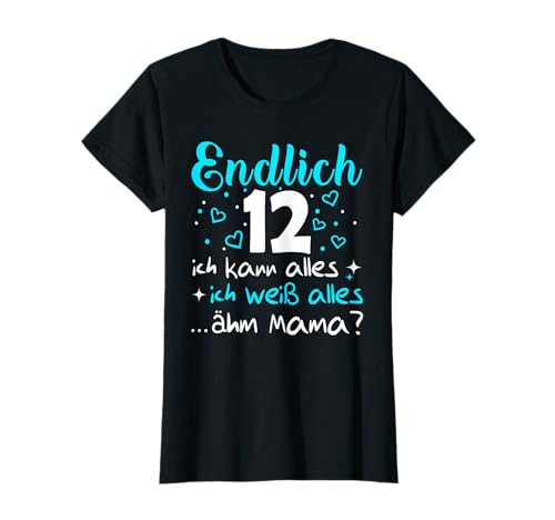 12 Geburtstag Mädchen 12 Jahre T-Shirt von 12 Geburtstag Mädchen Geschenke 12 Jahre Geschenk