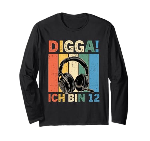Kinder 12 Jahre Junge Geburtstag Digga! Ich Bin 12 Zocker Langarmshirt Kinder 12 Jahre Junge Geburtstag Digga! Ich Bin 12 Zocker Langarmshirt von 12 Jahre Junge Geburtstag Digga! Ich Bin 12 Zocker