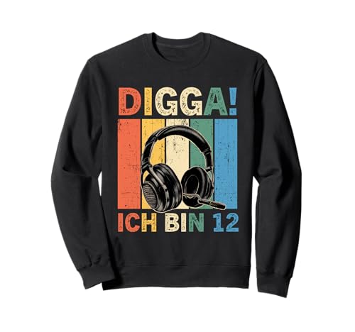 Kinder 12 Jahre Junge Geburtstag Digga! Ich Bin 12 Zocker Sweatshirt Kinder 12 Jahre Junge Geburtstag Digga! Ich Bin 12 Zocker Sweatshirt von 12 Jahre Junge Geburtstag Digga! Ich Bin 12 Zocker