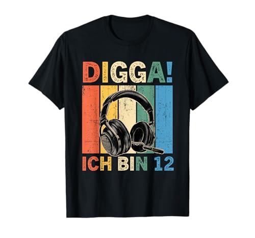 Kinder 12 Jahre Junge Geburtstag Digga! Ich Bin 12 Zocker T-Shirt von 12 Jahre Junge Geburtstag Digga! Ich Bin 12 Zocker