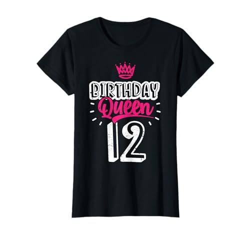 12. Geburtstag Mädchen süßes Birthday Queen Krone Teenager T-Shirt 12. Geburtstag Mädchen süßes Birthday Queen Krone Teenager T-Shirt von 12. Geburtstag Mädchen 12 Jahre süße Ouftits