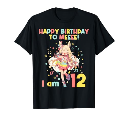 12.Geburtstag Anime Manga K-Pop KPop Mädchen 12. Geburtstag T-Shirt von 12.Geburtstag Anime Manga K-Pop KPop Mädchen Shop