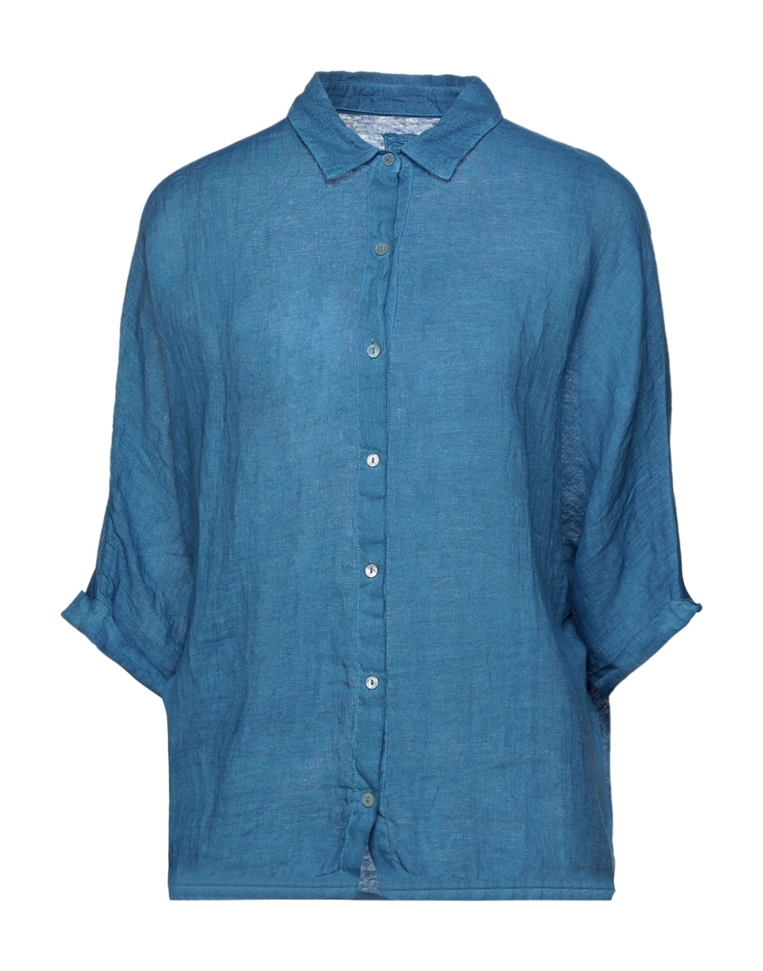 120% LINO Hemd Damen Azurblau 120% LINO Hemd Damen Azurblau von 120% LINO