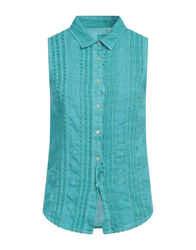 120% LINO Hemd Damen Tūrkis von 120% LINO