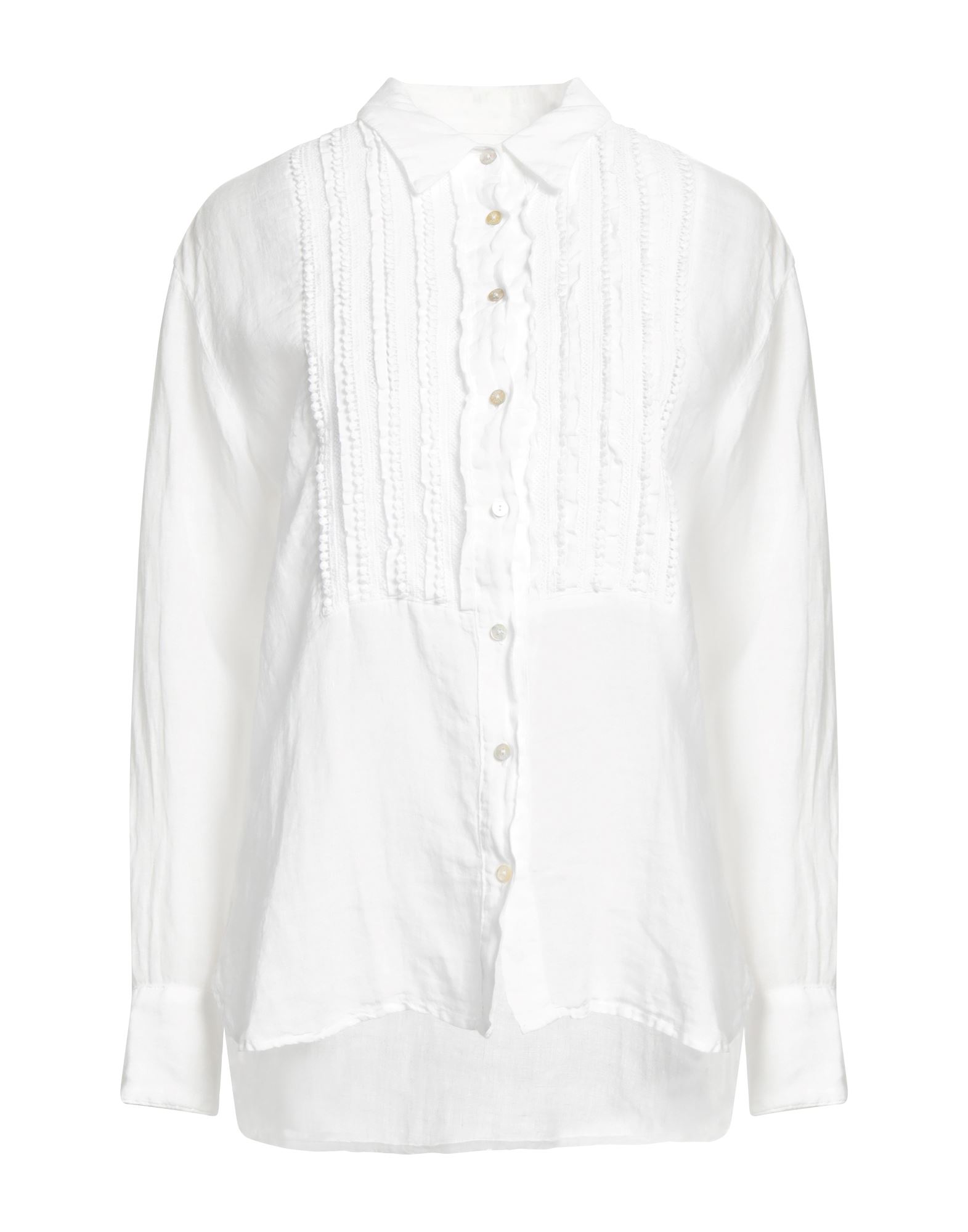 120% LINO Hemd Damen Weiß von 120% LINO