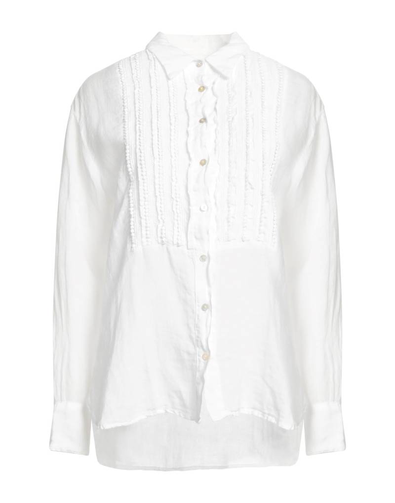 120% LINO Hemd Damen Weiß von 120% LINO