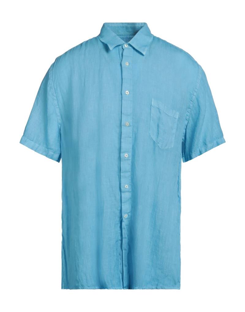 120% LINO Hemd Herren Azurblau von 120% LINO