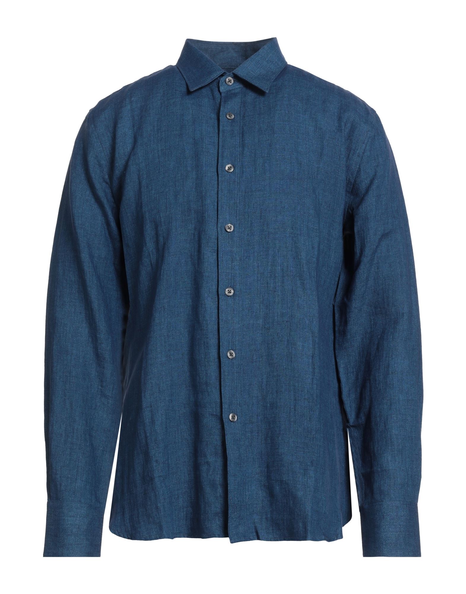 120% LINO Hemd Herren Blau von 120% LINO