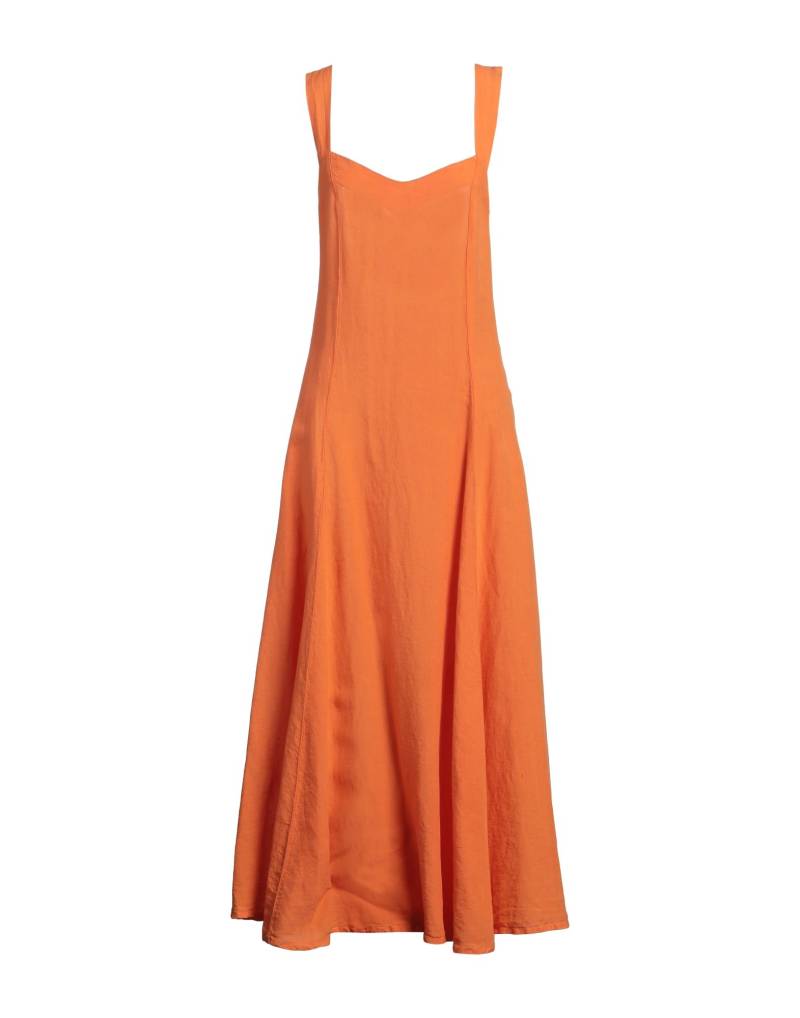 120% LINO Maxi-kleid Damen Mandarine von 120% LINO