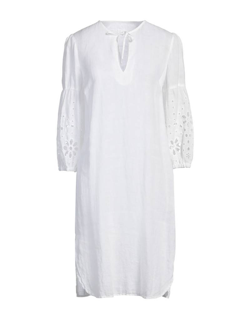 120% LINO Midi-kleid Damen Weiß von 120% LINO