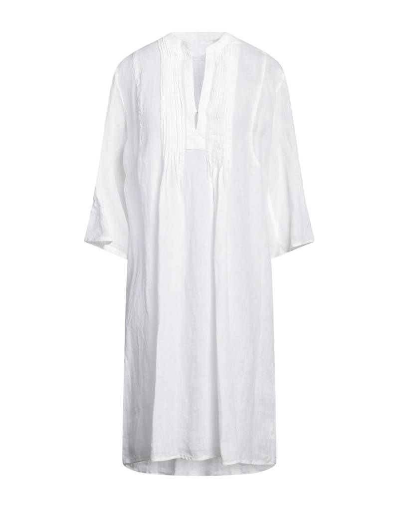 120% LINO Midi-kleid Damen Weiß von 120% LINO