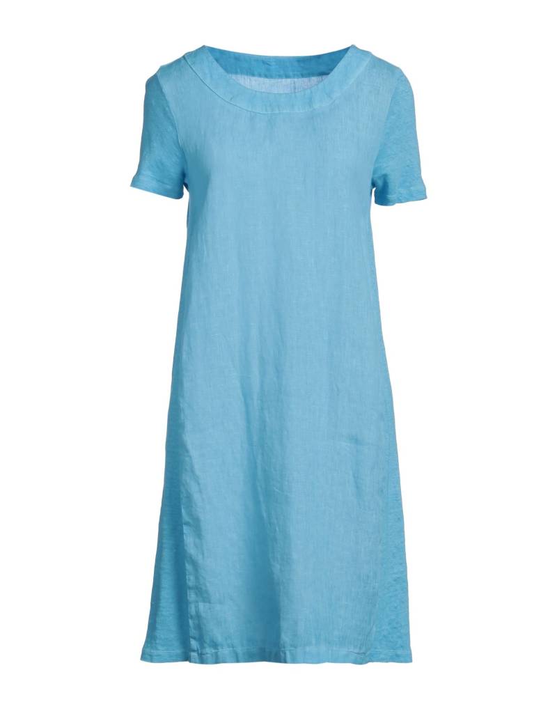 120% LINO Mini-kleid Damen Azurblau von 120% LINO