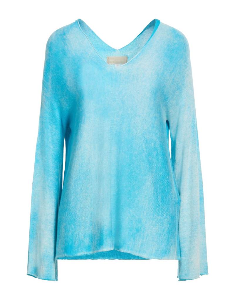 120% LINO Pullover Damen Azurblau von 120% LINO