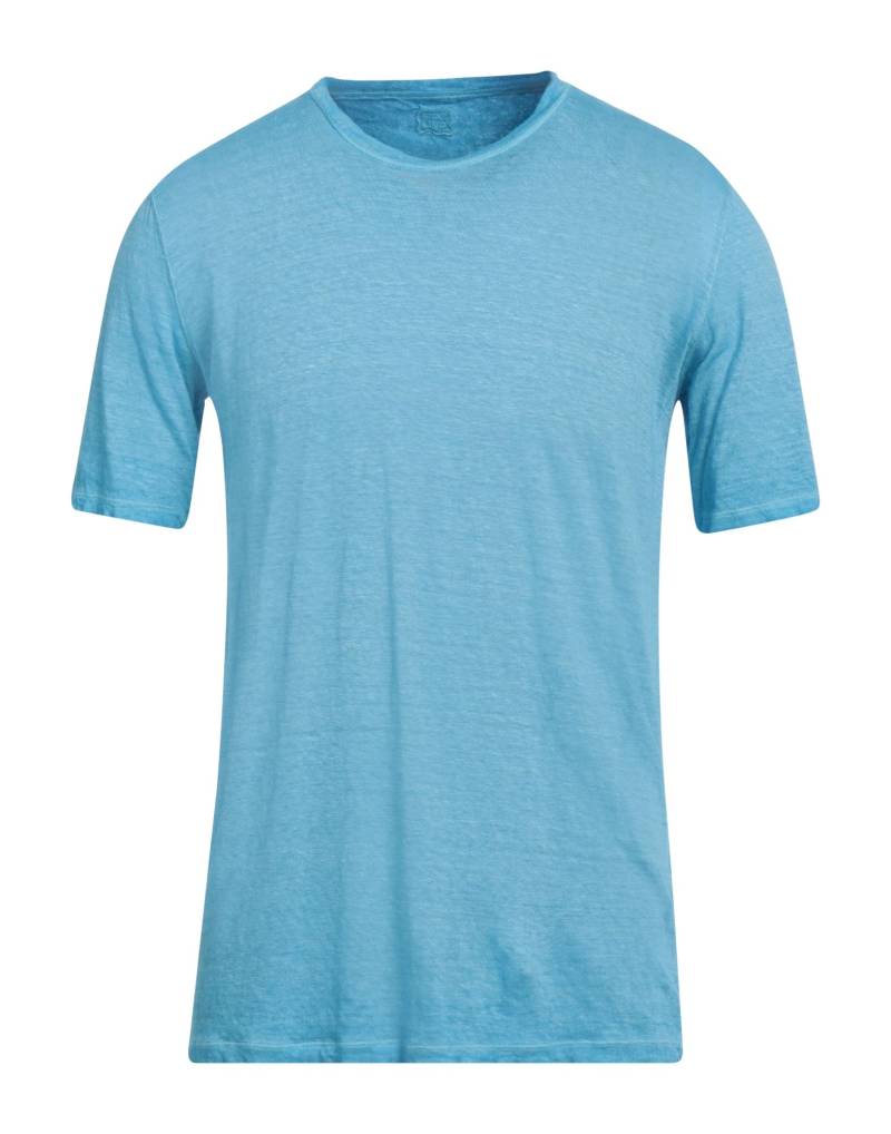 120% LINO T-shirts Herren Azurblau von 120% LINO