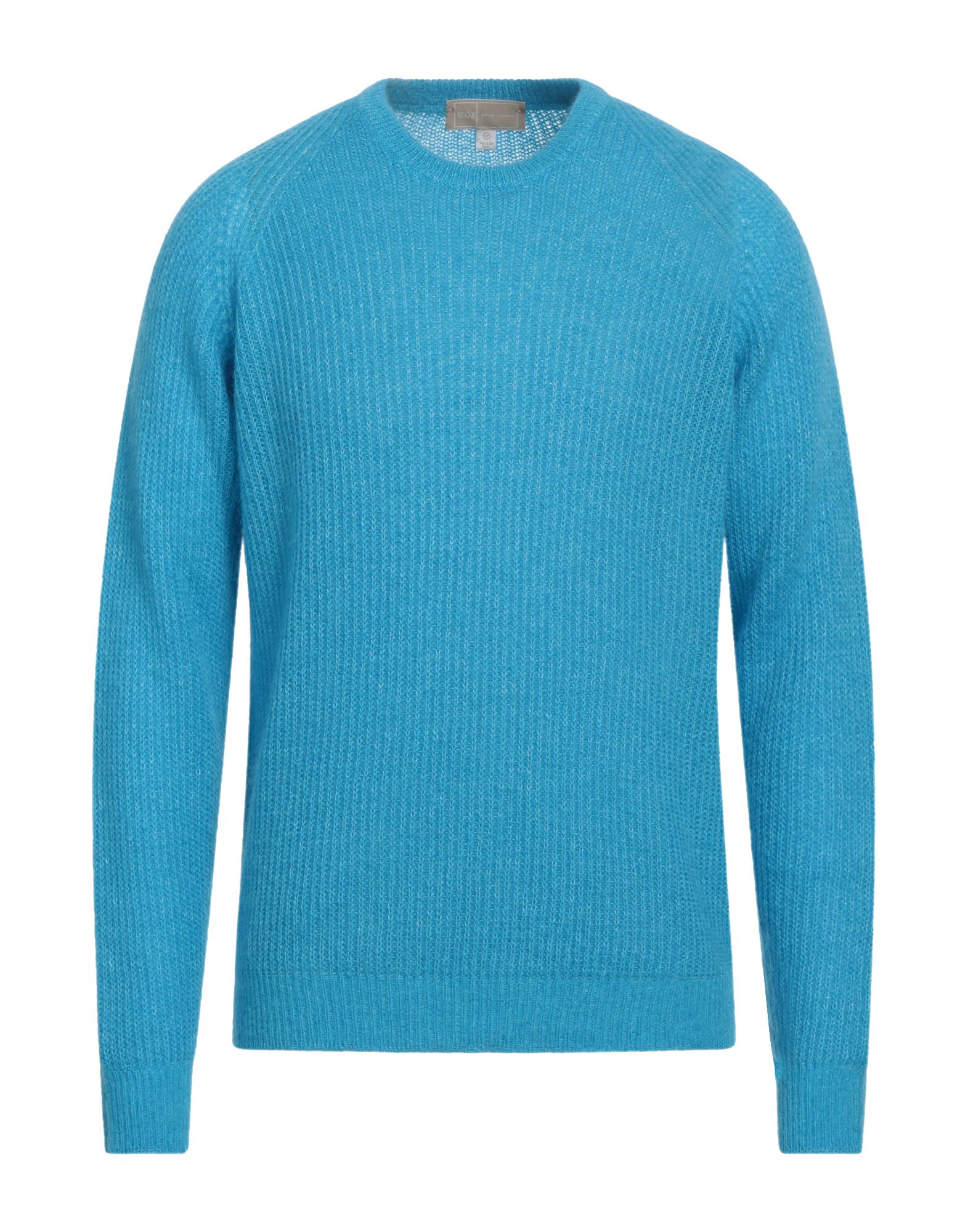 120% LINO Pullover Herren Azurblau von 120% LINO