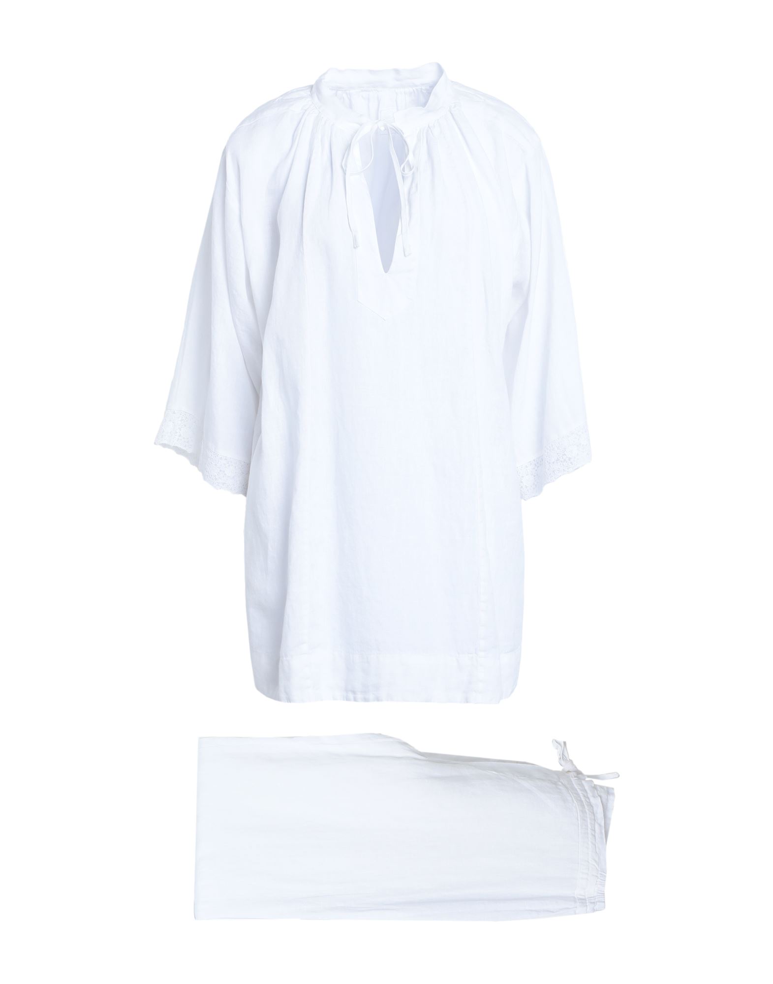 120% LINO Pyjama Damen Weiß von 120% LINO