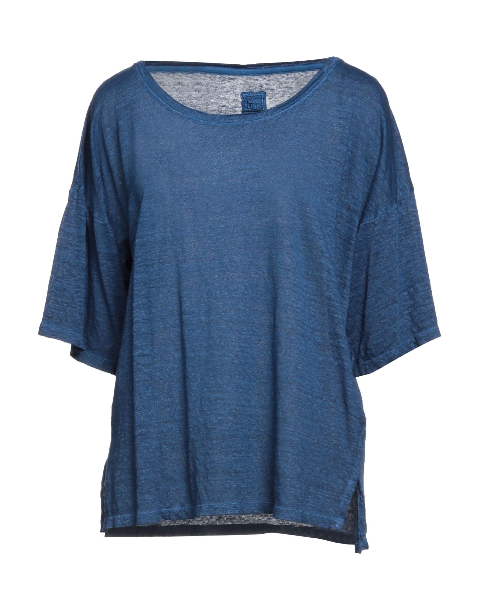 120% LINO T-shirts Damen Blau von 120% LINO