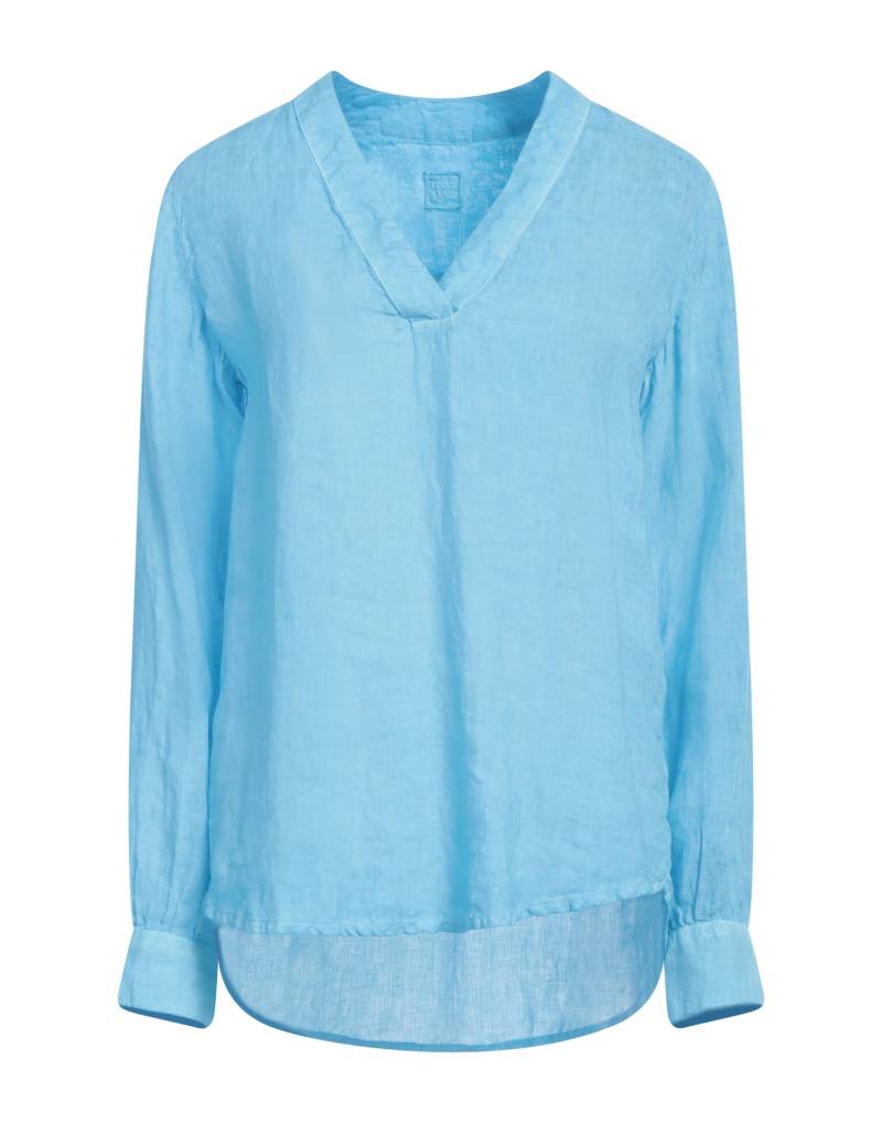 120% LINO Top Damen Azurblau von 120% LINO