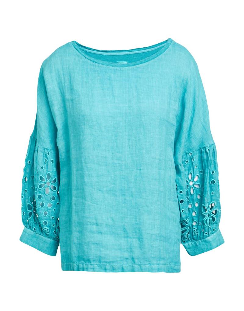 120% LINO Top Damen Tūrkis von 120% LINO