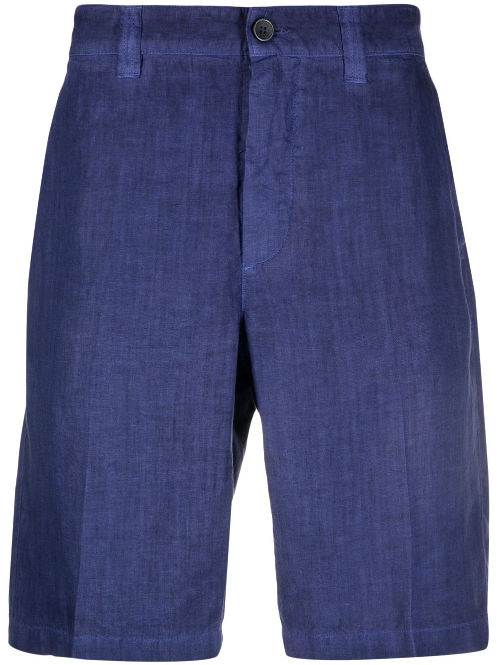 120% Lino Bermudas aus Leinen - Blau von 120% Lino