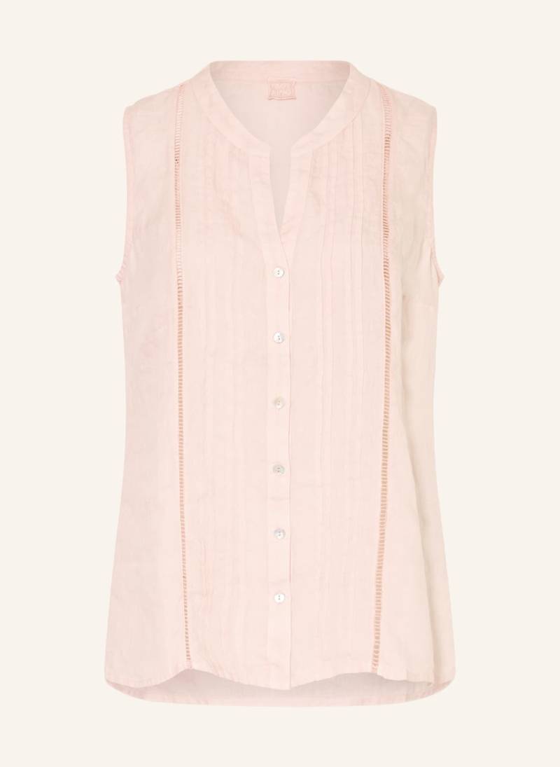 120%Lino Blusentop Aus Leinen rosa von 120%lino
