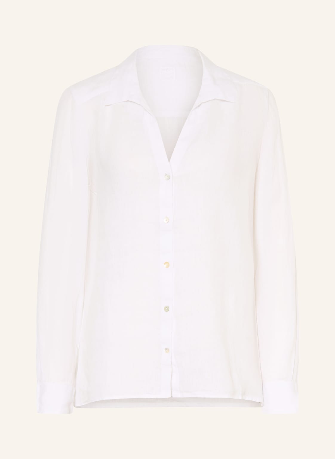 120%Lino Hemdbluse Aus Leinen weiss von 120%lino