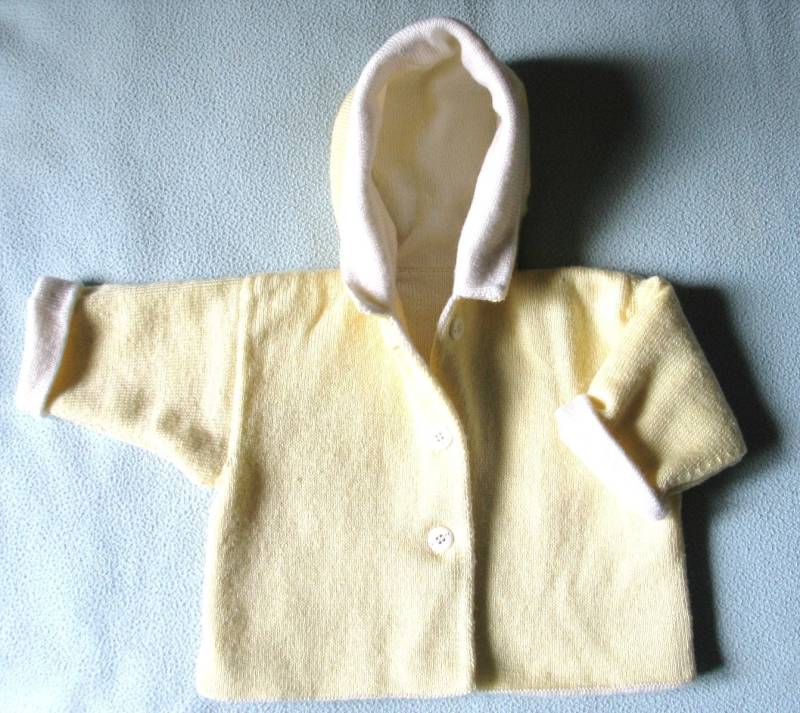 Handgestrickte Wendejacke Für 9 Monate Altes Baby Handgestrickte Wendejacke Für 9 Monate Altes Baby von 123PetitsPas