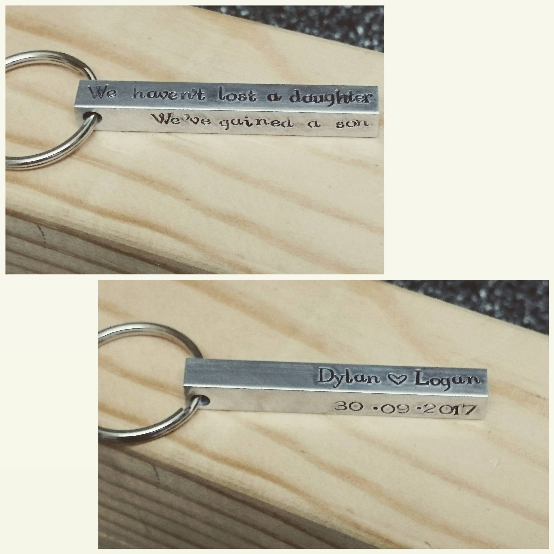 Personalisierte Hand Gestempelt 2 "Vierseitig Bar Breitengrad Längengrad Paar Jahrestag Geburtstag Graduierung Lehrer Verheiratet Geschenk Personalisierte Hand Gestempelt 2 "Vierseitig Bar Breitengrad Längengrad Paar Jahrestag Geburtstag Graduierung Lehrer Verheiratet Geschenk von 123YummyCrafts