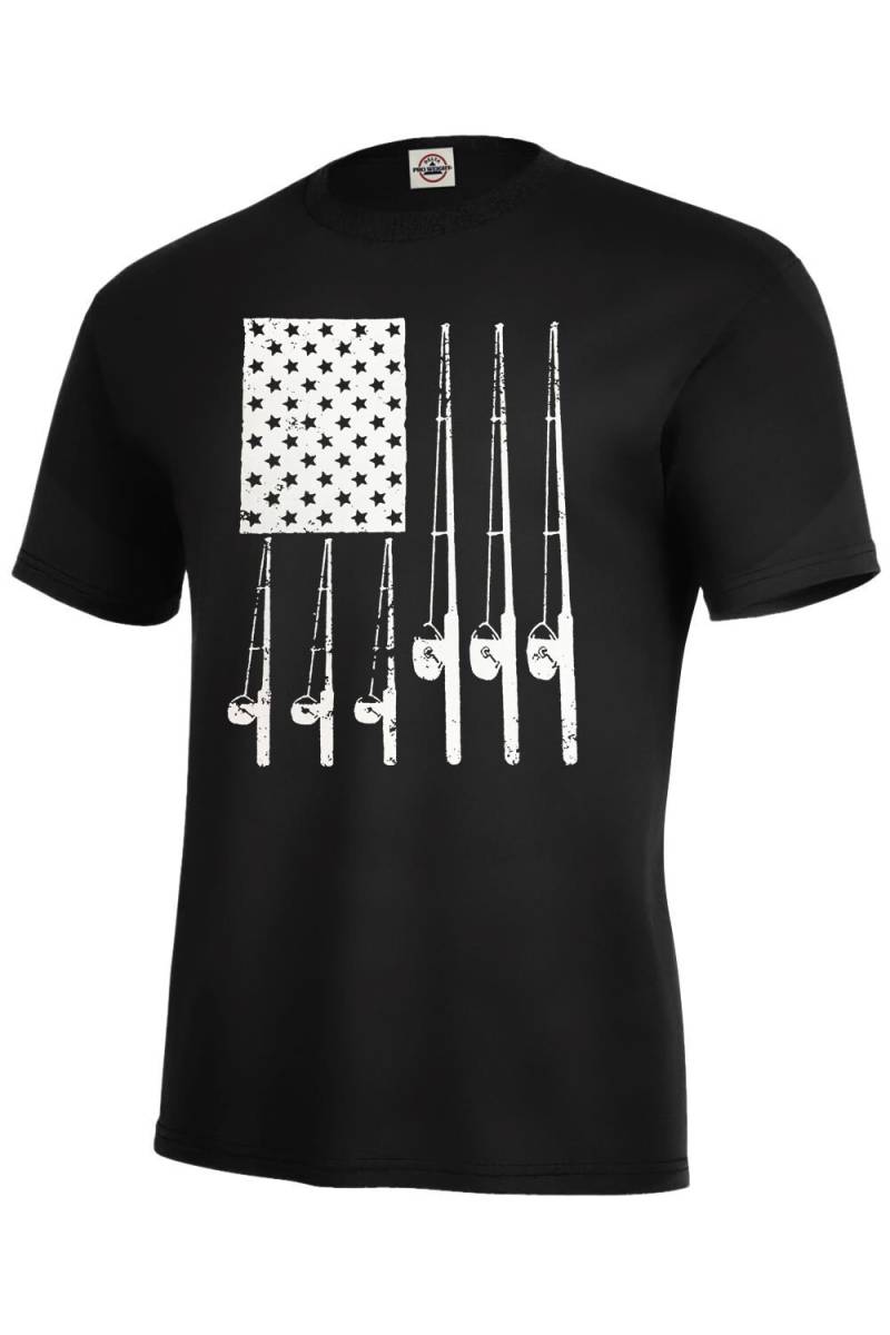 Angeln T-Shirt Flagge Geschenk Vater Verschiedene Farben Kinder Und Erwachsene von 123emmashirts