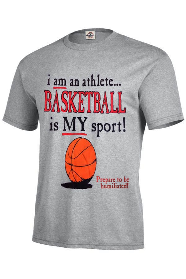 Ich Bin Ein Sportler... Basketball Ist Mein Sport T-Shirt Und Langarm-T-Shirt Bis Zu 5xl Ideal Für Vatertagsgeschenk von 123emmashirts