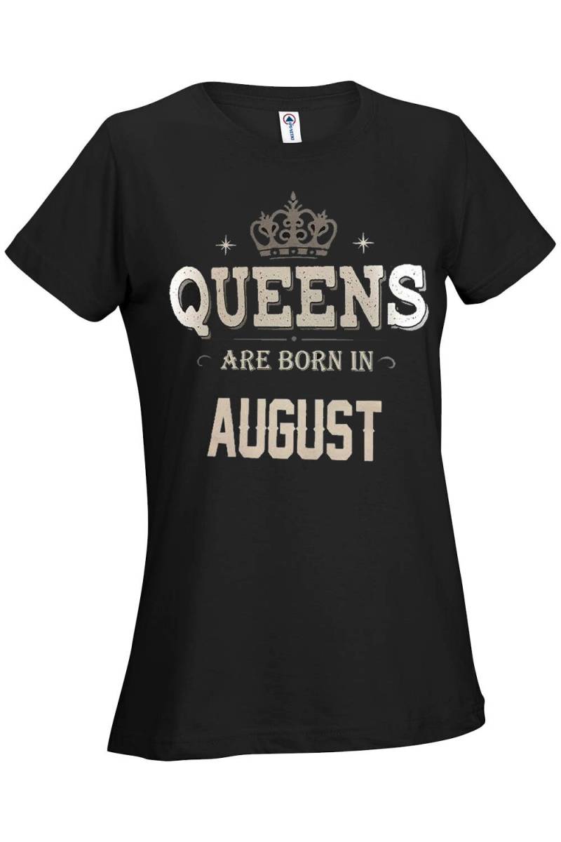 Queens Sind In... Wählen Sie Ihren Geburtstag Monat Frauen T-Shirt von 123emmashirts