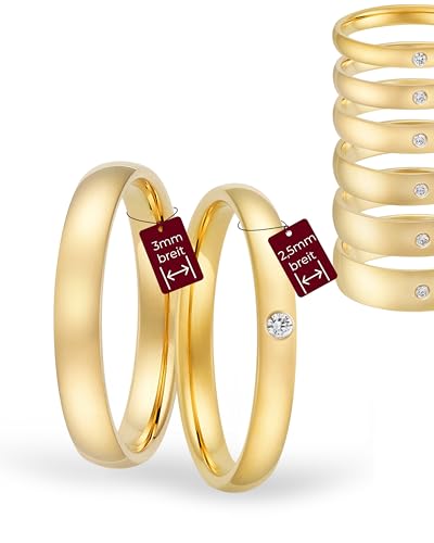 123traumringe Eheringe in 333 Gold I Edle Partnerringe mit Brillant & Etui I Gravierbare Eheringe mit Ringgröße 50-72mm I Damenring in 2,5mm Breite + Herrenring in 4,0mm Breite 123traumringe Eheringe in 333 Gold I Edle Partnerringe mit Brillant & Etui I Gravierbare Eheringe mit Ringgröße 50-72mm I Damenring in 2,5mm Breite + Herrenring in 4,0mm Breite von 123traumringe