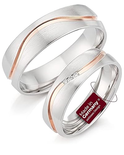 123traumringe Eheringe in 925 Silber I Partnerringe mit Etui & Gravur I Damenring mit 3 Brillanten I Ringgröße 50-62 mm oder 54-72 mm I Verlobungsringe in 5/6 mm Breite & 1,5 mm Stärke I P40 123traumringe Eheringe in 925 Silber I Partnerringe mit Etui & Gravur I Damenring mit 3 Brillanten I Ringgröße 50-62 mm oder 54-72 mm I Verlobungsringe in 5/6 mm Breite & 1,5 mm Stärke I P40 von 123traumringe
