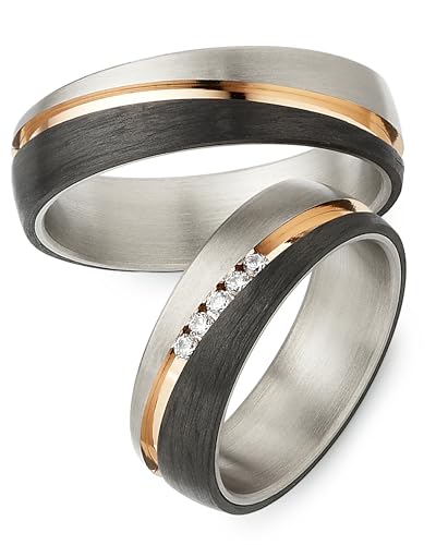 123traumringe Eheringe in Carbon & Titan I Partnerringe mit 5 Zirkonia & Etui I Gravierbare Eheringe mit Ringgröße 50-72 mm I Hochwertige Verlobungsringe in 6 mm Breite & 2 mm Stärke I S 57 123traumringe Eheringe in Carbon & Titan I Partnerringe mit 5 Zirkonia & Etui I Gravierbare Eheringe mit Ringgröße 50-72 mm I Hochwertige Verlobungsringe in 6 mm Breite & 2 mm Stärke I S 57 von 123traumringe