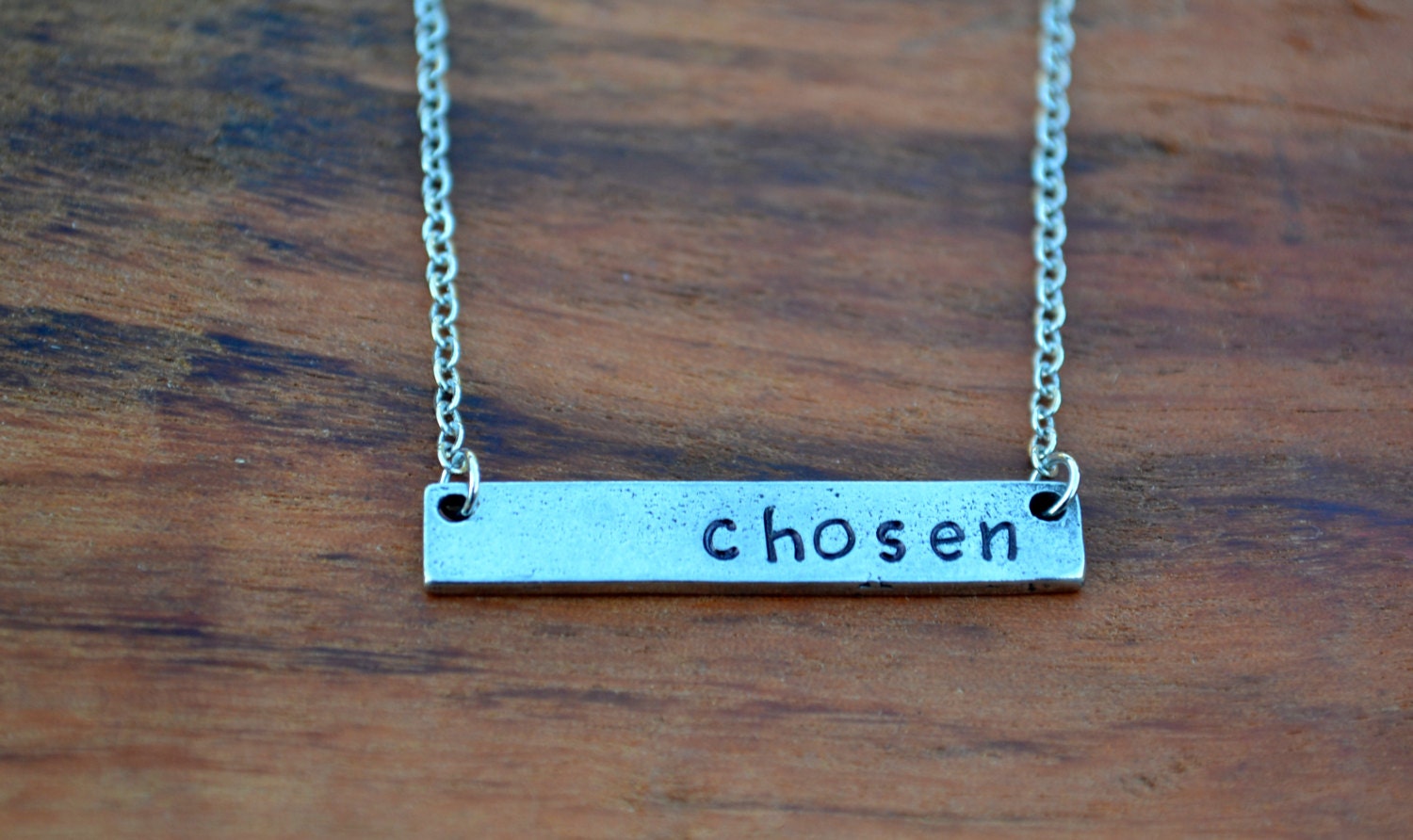 Anpassbare Gestempelt Zinn Bar Halskette Anpassbare Gestempelt Zinn Bar Halskette von 127Blessings
