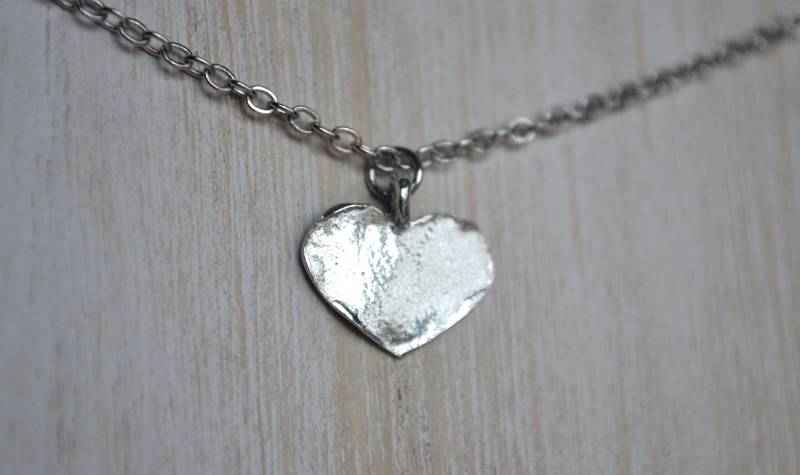 Zinn-Herz-Halskette - 17 Zoll Zinn-Herz-Halskette - 17 Zoll von 127Blessings