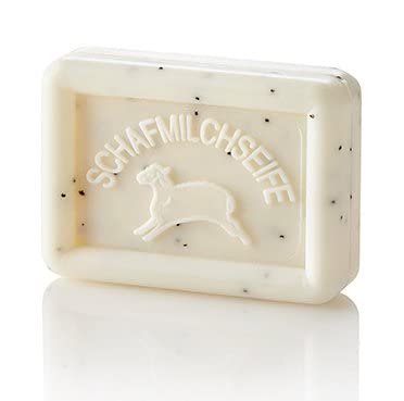 OVIS Schafmilchseife 100g -Für Männer -Reinigung und Pflege mit Schafmilch in Papierverpackung / zero waste ohne Mikroplastik oder Mineralöl von 12fadenline