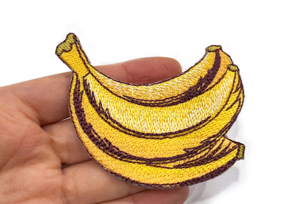 Banana Bügelbild, Ein Haufen Bananen Badge Embroidery Patch von 12papers