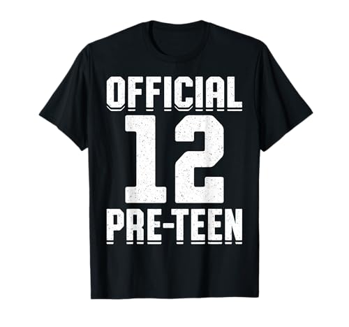 12 Official Pre-Teen 12th Birthday Party Preteens Kids T-Shirt von 12th Birthday Gifts Co.